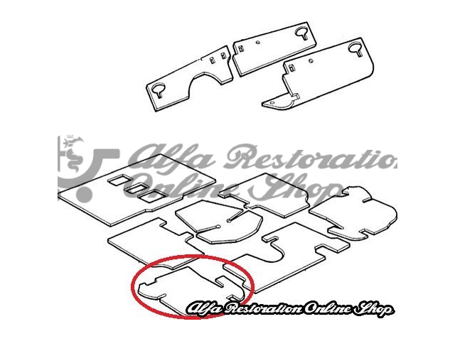 Alfa 33 Dashboard Sound Deadening Material