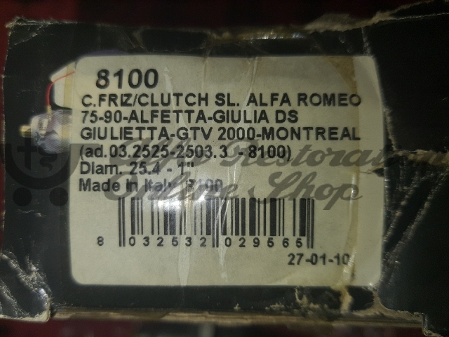 Alfa 75/Milano/Alfetta/Giulietta Clutch Slave Cylinder
