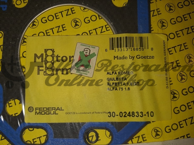 Alfa Spider 115 Series/Alfa 75 1.6 Carb/IE Head Gasket (GOETZE )