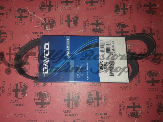 Alfa 155 2.5 V6/GTV & Spider 2.0 V6 TB AC Compressor Belt
