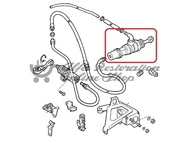 Alfa 155 Clutch Master Cylinder (Four Cylinder Engines)