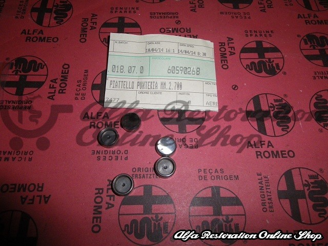 Alfa 75/Milano/SZ/RZ/164/155/GTV/Spider/Spider 115 Series Tappet Spacer (2.625 mm)