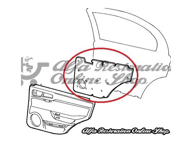 Alfa 146 Door Card Protection- Left Rear Door