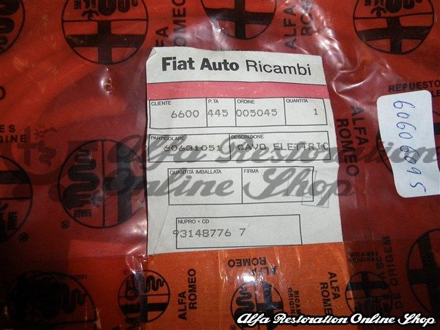 Alfa GTV/Spider Airbag Wiring