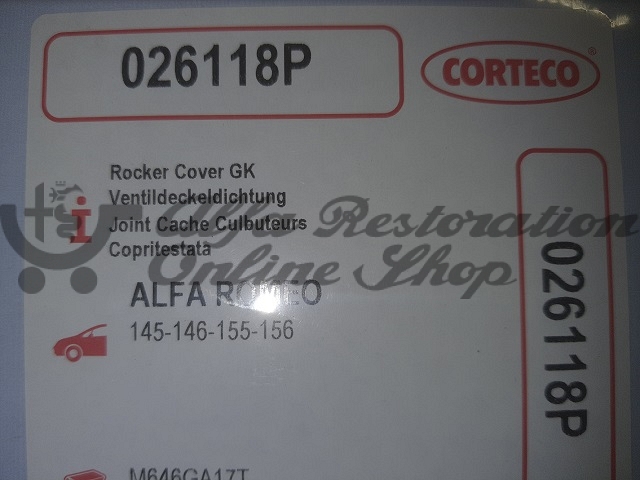 Alfa 145/146/155/156/GTV/Spider Valve Cover Gasket (Early Models)