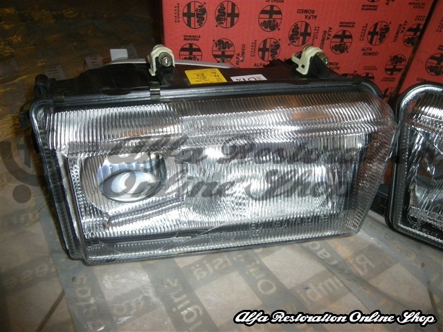 Alfa 155 Projector Headlights Set (Right and Left Side/LHD models/Electrically Adjustable)