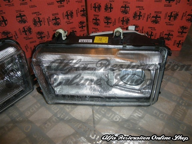 Alfa 155 Projector Headlights Set (Right and Left Side/LHD models/Electrically Adjustable)