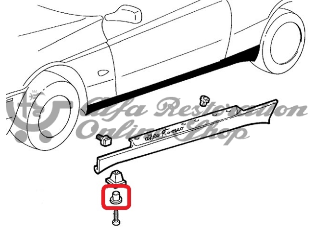 Alfa 145/146/155/GTV/Spider Side Skirt Washer