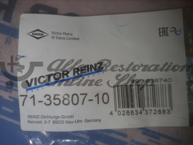 Alfa 145/146/147/156/166/GT/GTV/Spider Valve Cover Gasket (Later Models)