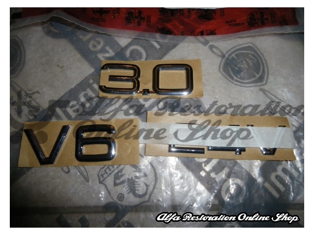 Alfa GTV 916 Series/166  "3.0 V6 24V" Boot Badge