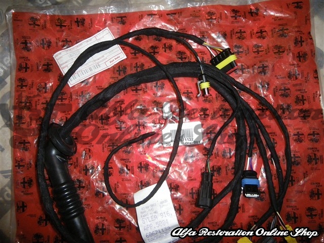Alfa GTV/Spider Phase 2 Left Door Wiring Loom