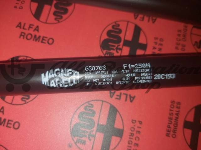 Alfa 159/Brera/Spider Hood/Bonnet Struts Set