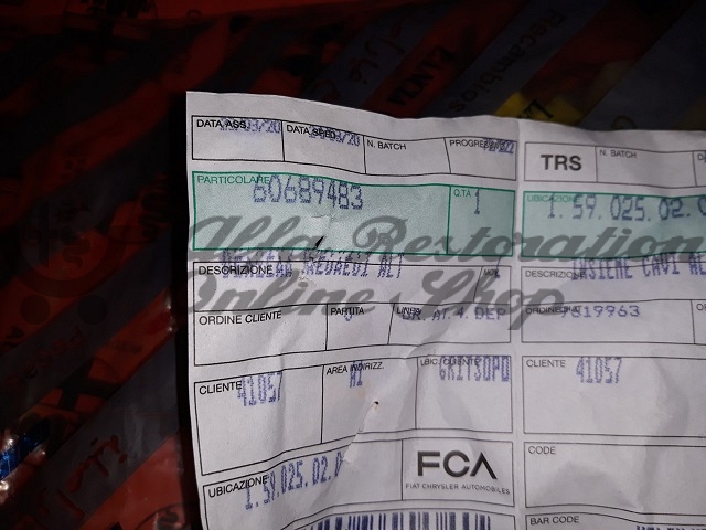 Alfa GTV/Spider 916 Series Rear Speakers Main Wiring (RHD)