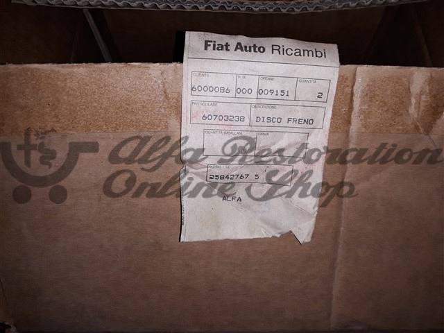 Alfasud/Sprint Rear Disk Brakes Set (Original)