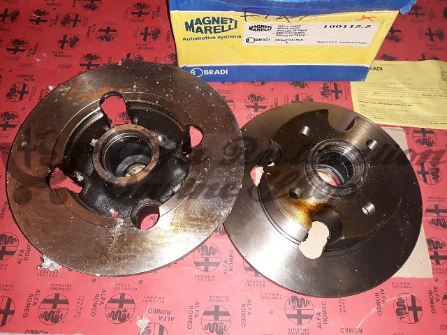 Alfasud/Sprint Rear Disk Brakes Set (Magneti Marelli)