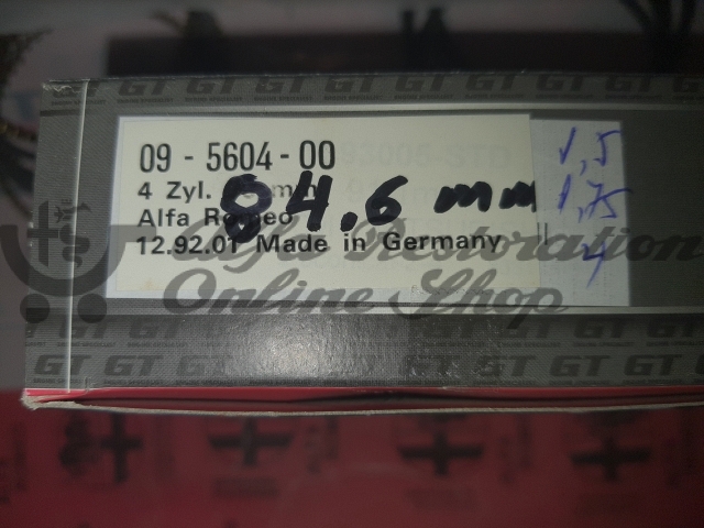 Alfa 33/Alfasud/Sprint 1.5 IE/Carbureted Piston Rings (Oversize +0.60)