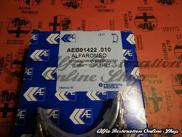 Alfa 33/Alfasud/Sprint Conrod Bearings (+ 0.25 mm Oversize)