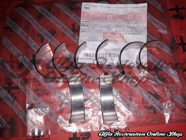 Alfa 33/145/146 1.2/1.3/1.5/1.3 IE/1.4 IE/1.5 IE Conrod Bearings Set in Red Color (Standard Size)