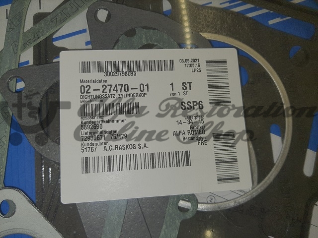 Alfa 164 3.0 12V V6 Cylinder Head Overhaul Set