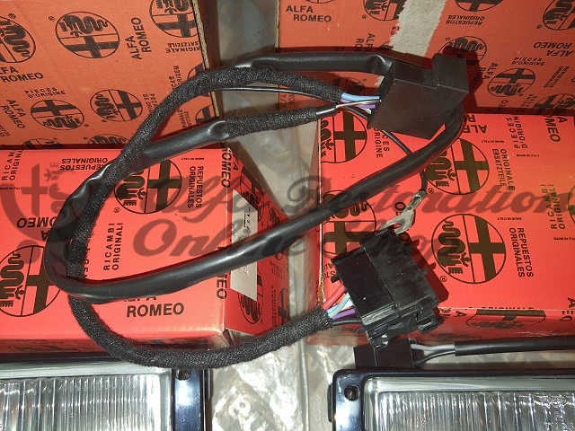 Alfa 33 907 Series/Alfa 75/Milano Fog Light Set (Clear Glass/Early Models)
