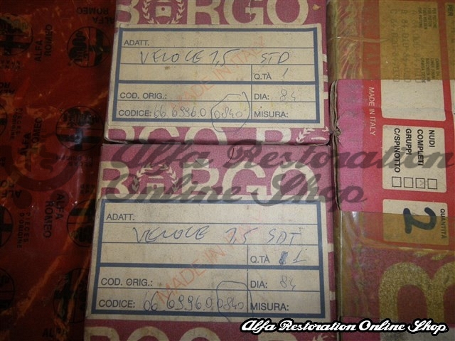 Alfasud Sprint Veloce 1.5 Piston Set Standard Size (Class D)