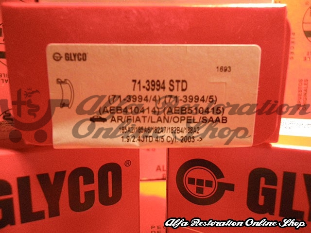 Alfa Romeo/Fiat/Lancia Conrod Bearings (Standard Size)