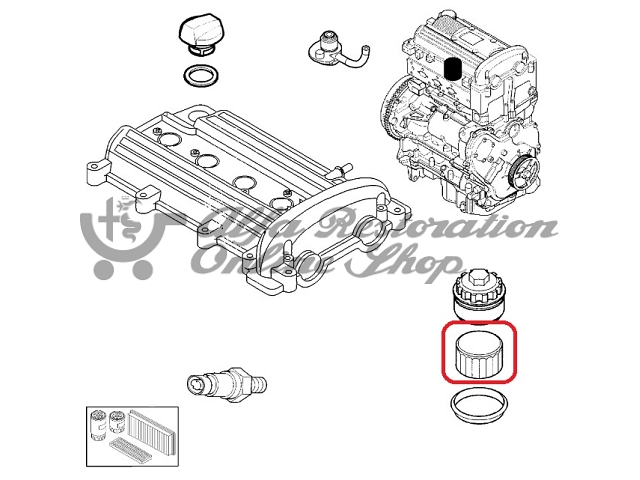 Alfa 159/Brera/Spider 1.9/2.2 Oil Filter
