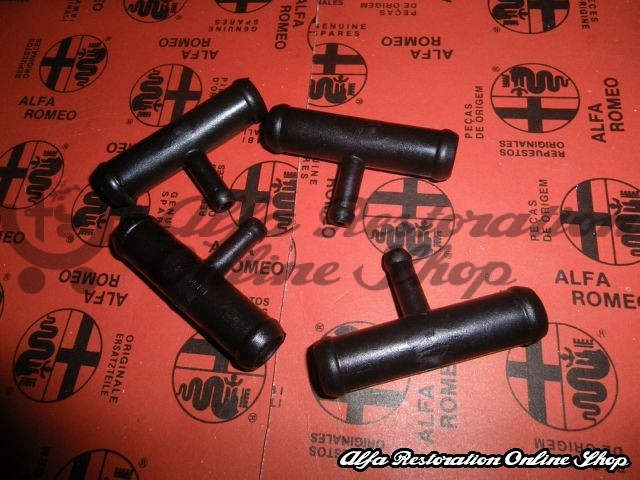 Alfa 33 Cooling Hoses Plastic Union "T" (Two Ports of 16 mm OD & One Port of OD 8 mm)