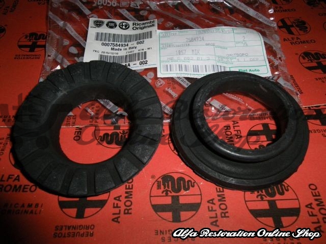 Alfa 145/146/155 Rear Suspension Spring Lower Rubber Mount/Ring Set