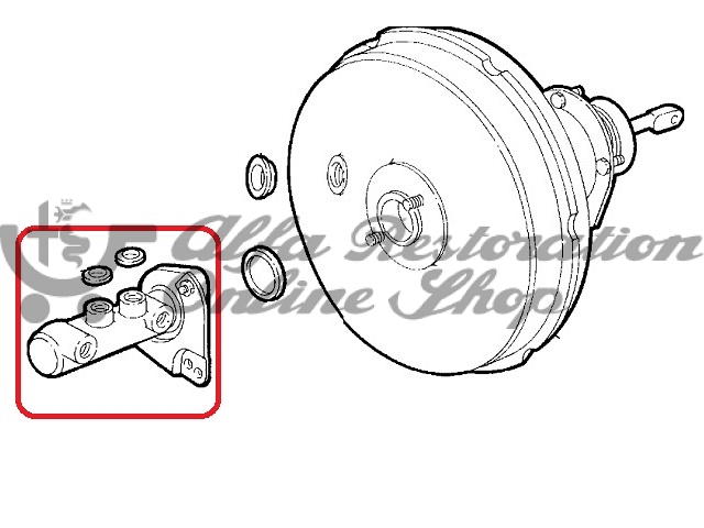 Alfa 147 Facelift/GT Brakes Master Cylinder (RHD)