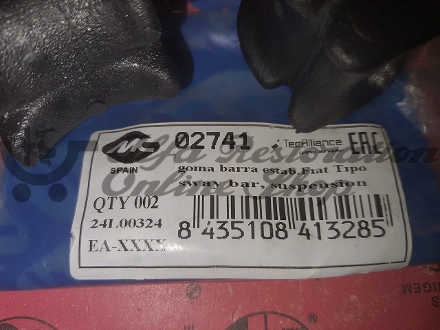 Alfa 145/146/155 Sway Bar Rubber Bush Set 22 mm (Internal Side)