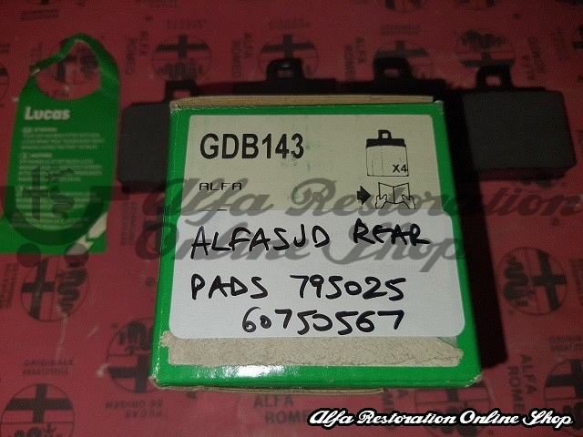 Alfasud/Sprint (1972-1984) Rear Brake Pads