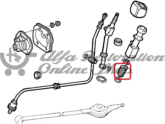 Alfa 155/164/GTV/Spider Gear Lever Spring