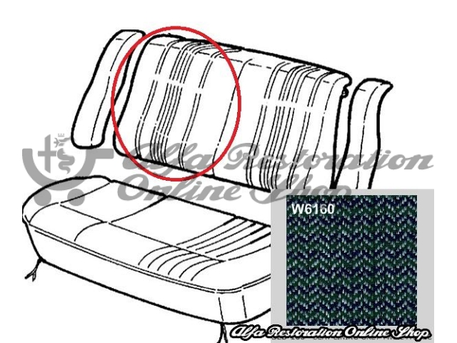 Alfa 33 Rear Seats Back Fabric - Right Side