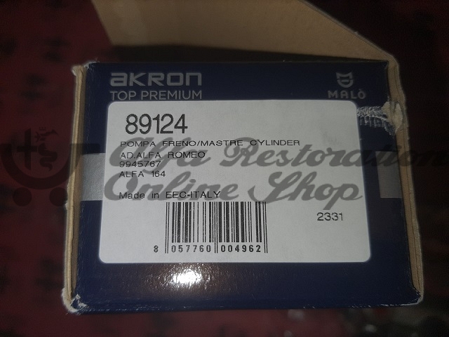 Alfa 164 FL92/Super/USA MY95 3.0 V6 24V Brakes Master Cylinder