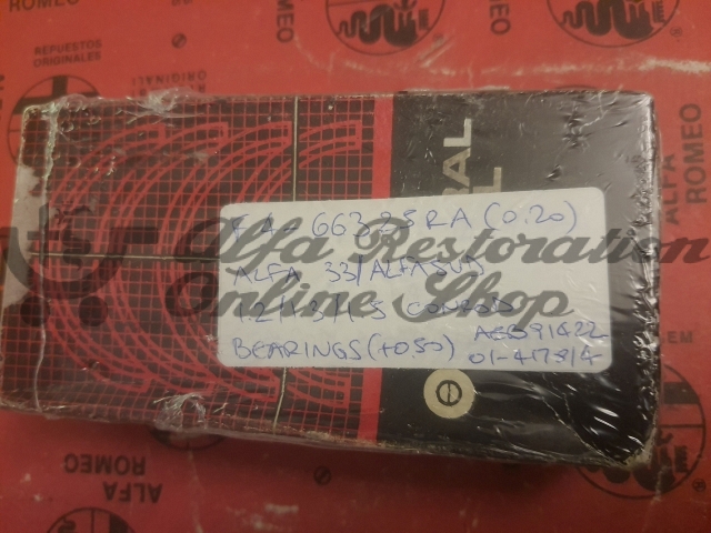 Alfa 33/Alfasud/Sprint/145/146 1.2/1.3/1.4/1.5 8V Conrod Bearings Set (Oversize +0.50)