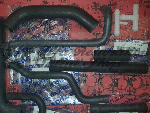 Alfa 33 907 Series 1.7 16V Cooling Hoses Set with Hose Clamps