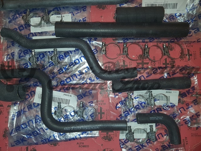 Alfa 33 907 Series 1.7 16V Cooling Hoses Set with Hose Clamps