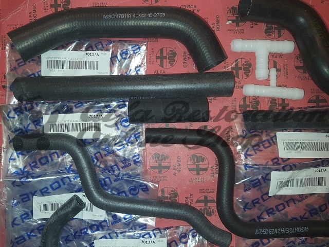 Alfa 33 907 Series 8V/Twin Carbs Cooling Hoses Set