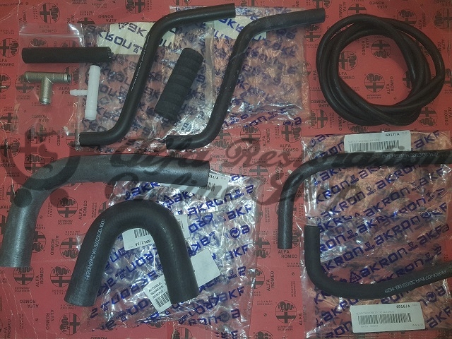 Alfa 33 905 Series/Alfasud/Sprint Cooling Hoses Set (Single Carb)