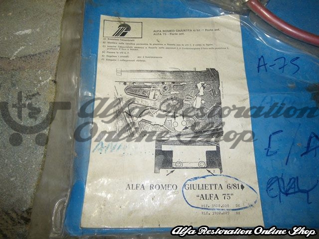 Alfa 75/Milano/Giulietta 1981-1985 (116 Series) Front Right Door Window Regulator