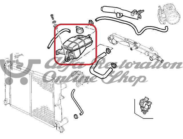 FIAT Coupe Coolant Expansion Tank