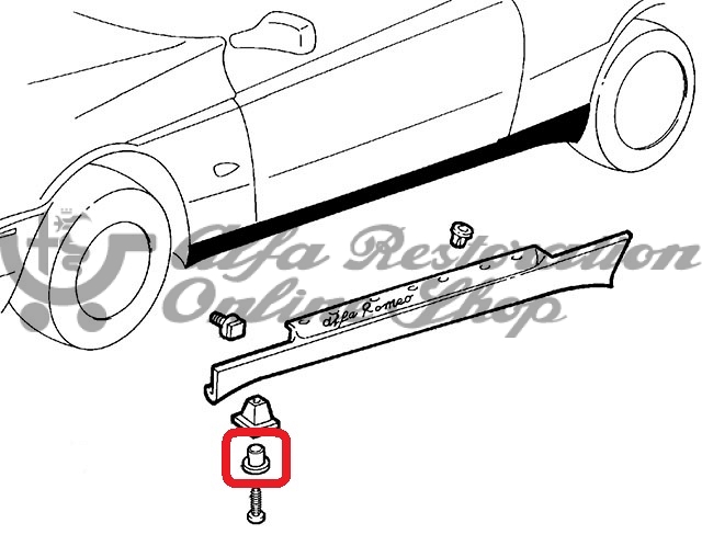 Alfa 145/146/155/GTV/Spider Side Skirt Washer