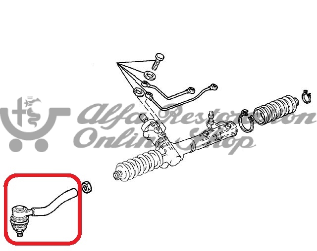 Alfa 155/GTV/Spider Track Rod End Right Side