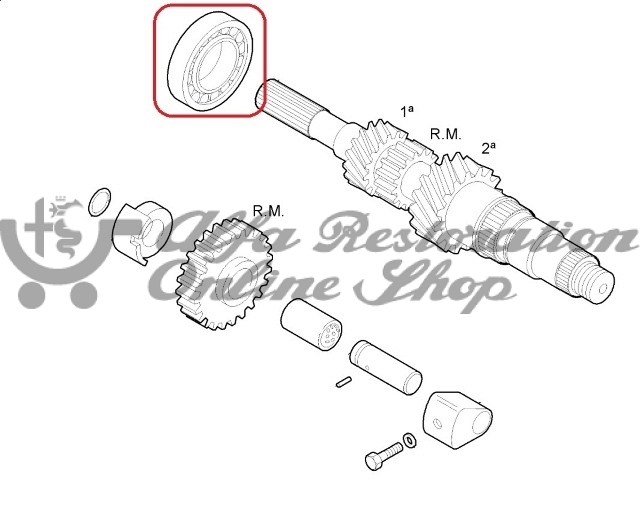 Alfa Romeo/Fiat/Lancia Gearbox Primary Shaft Bearing (Bellhousing Side)