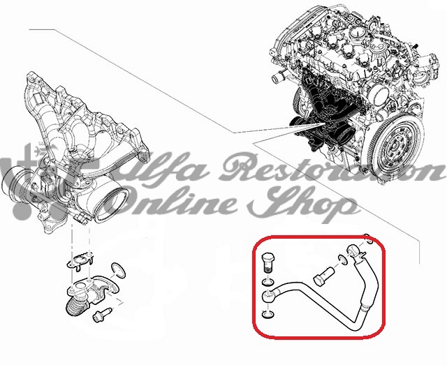 Alfa 4C/Giulietta 1.8 TB Turbo Oil Hose