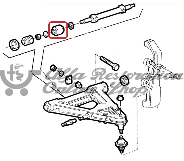 Alfa 75/Milano/SZ/RZ Front Suspension Control Arm Bush