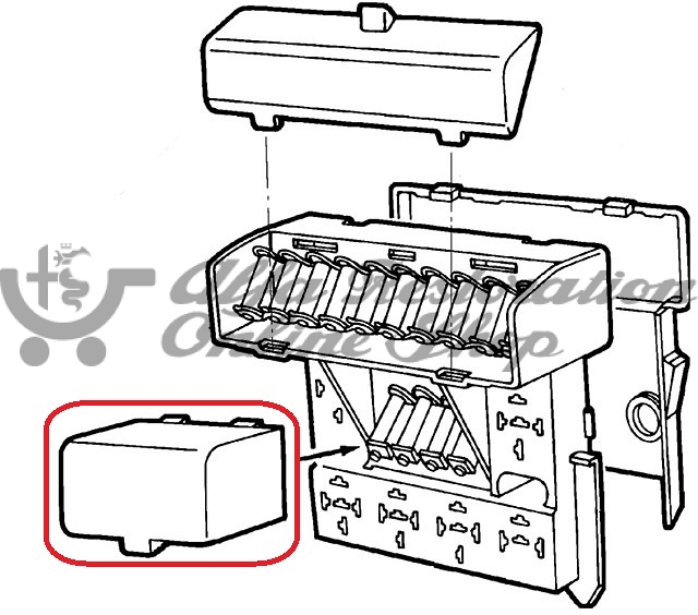 Alfa 33 905 Series Fusebox Clear Cover (small)
