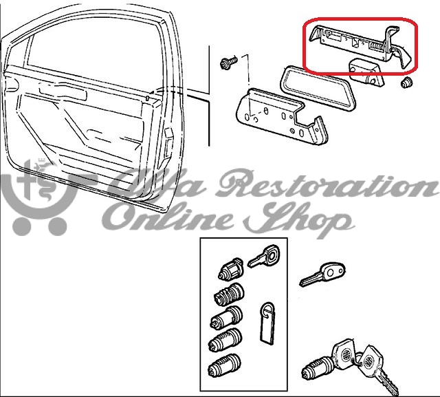 Alfa 155 Front/Rear Right Door External Handle