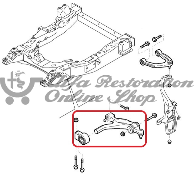 Alfa 159/Brera/Spider Front Suspension Lower Left Control Arm